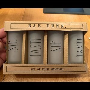 🆕 Rae Dunn Shot Glass Shooter Set - Sip, Taste NWT
